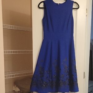 Calvin Klein Collection Royal Blue Midi Dress